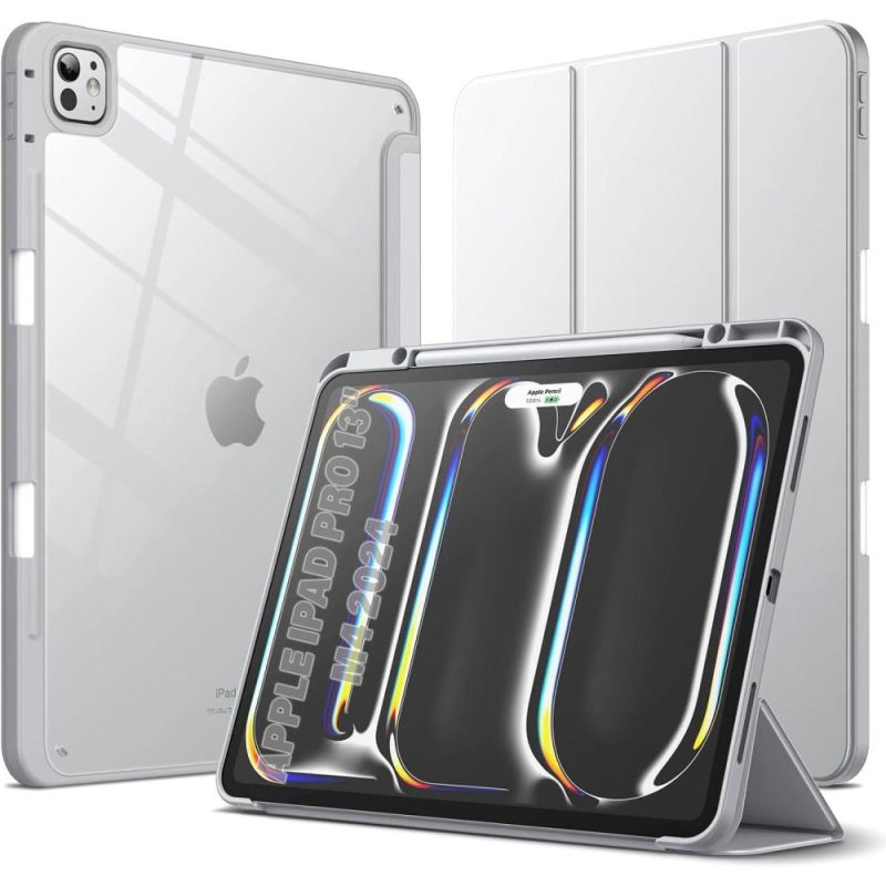 Чeхол-книжка BeCover Soft Edge TPU с креплением Apple Pencil для Apple iPad Pro 13" M4 2024 Gray (711718)