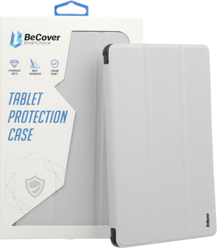 Чохол-книжка BeCover Soft Edge TPU з кріпленням Apple Pencil для Apple iPad Pro 13" M4 2024 Gray (711718)