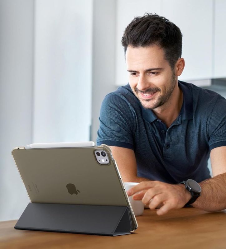 Чeхол-книжка BeCover Tri Fold Hard для Apple iPad Pro 11" M4 2024 Black (711726)