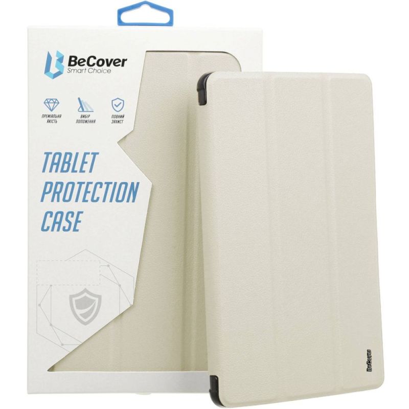 Чeхол-книжка BeCover Tri Fold Soft TPU Silicone для Apple iPad Pro 11" M4 2024 Beige (711745)