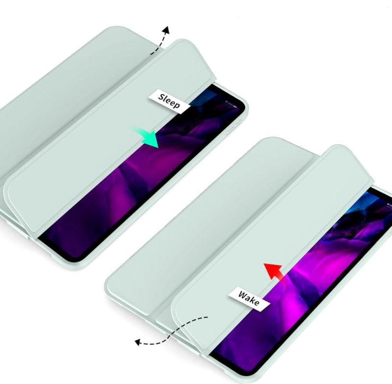 Чeхол-книжка BeCover Tri Fold Soft TPU Silicone для Apple iPad Pro 11" M4 2024 Light Green (711747)