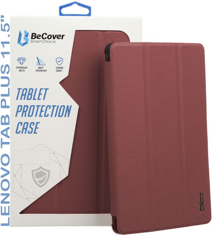 Чeхол BeCover Smart Case для Lenovo Tab Plus 11.5" Red Wine (711886)