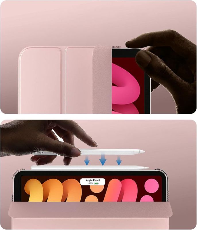 Чeхол-книжка BeCover Tri Fold Hard для Apple iPad Mini 7 2024 8.3" Rose Gold (712456)