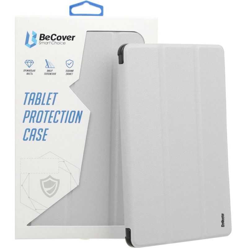 Чeхол-книжка BeCover Ultra Slim Origami Transparent с креплением Apple для Apple iPad Mini 7 2024 Gray (712935)