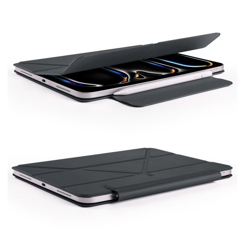 Чехол-книжка BeCover Ultra Slim Origami Magnetic для Apple iPad Pro 13 (2024) Black (712964)