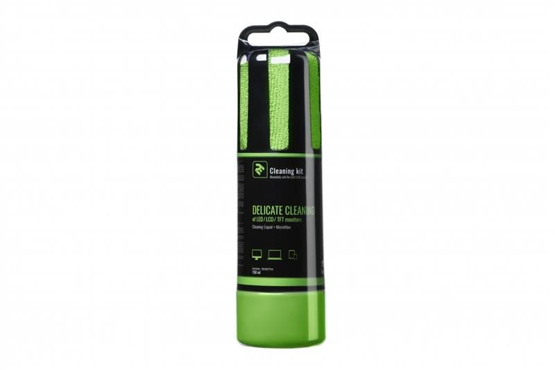 Набір для чищення 2E LED / LCD + серветка 15х15 см Green (2E-SK150GR)