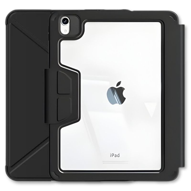 Чехол-книжка BeCover Rugged Origami Transparent с креплением Apple Pencil для Apple iPad Air (4/5) 2020/2022 10.9" Black (714967)