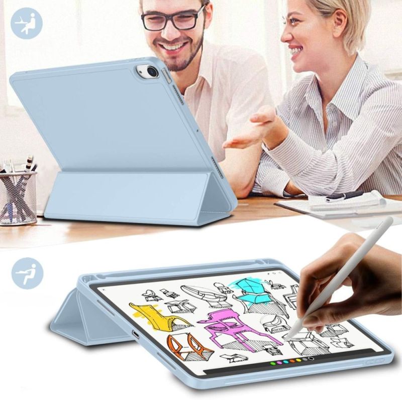 Чeхол BeCover Tri Fold Soft TPU с креплением Apple Pencil для Apple iPad Air 11" M4 2026 Light Blue (715232)