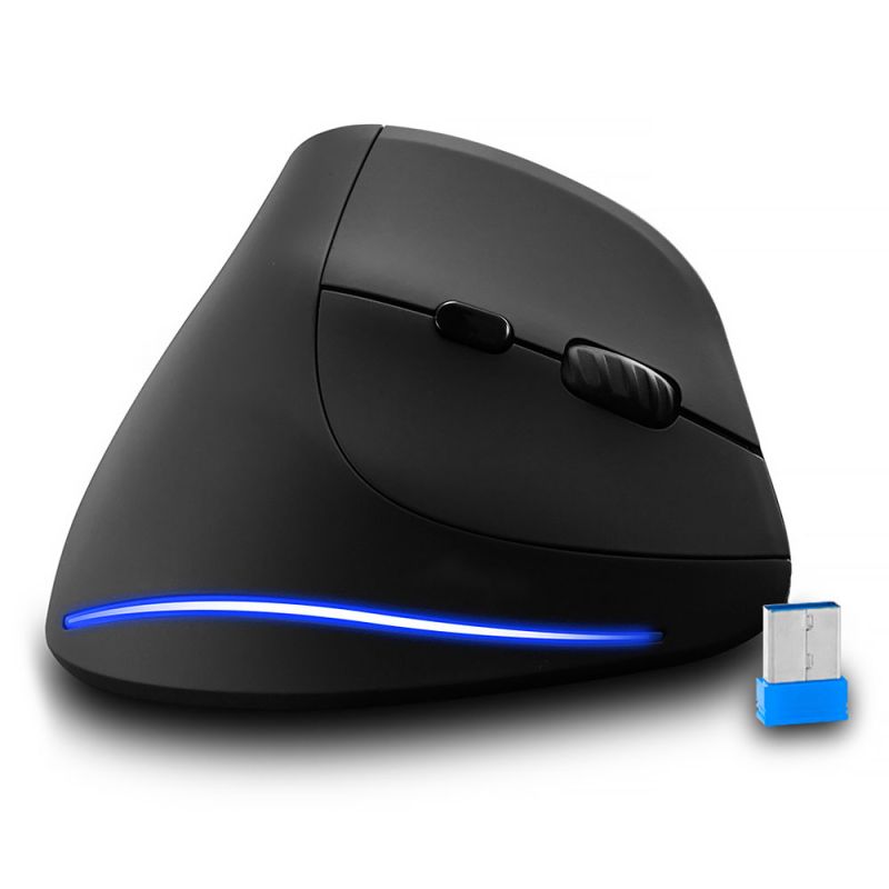 Мишка  Media-Tech VERTIC, бездротова, 5кн., 2400dpi, чорна (MT1123)