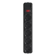 Фильтр питания Gembird Power Cube 5 розеток 1.8 м для ИБП,черный (SPG5-X-6B)