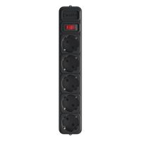 Фільтр живлення Gembird Power Cube 5 розеток 1.8 м для ДБЖ (SPG5-X-6B)