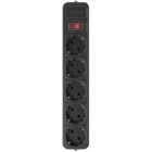 Фільтр живлення  Maxxter 5 розеток 3м чорний (SPM5-G-10B)