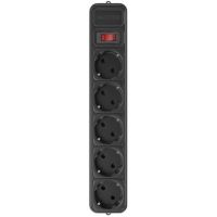 Фільтр живлення  Maxxter 5 розеток 3м чорний (SPM5-G-10B)