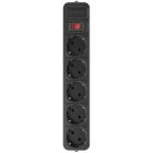 Фильтр живлення Maxxter 5 розеток 4.5м чорний (SPM5-G-15B)