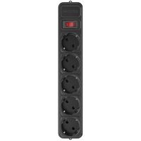 Фильтр живлення Maxxter 5 розеток 4.5м чорний (SPM5-G-15B)