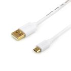Кабель Atcom USB 2.0 AM/microUSB, 1.8м, білий (16122)