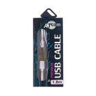 Кабель Atcom USB 2.0 AM/microUSB, 1.8м, білий (16122)