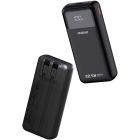 УМБ Dudao 20000mAh K15 Pro 22,5W PD USB-A,USB-C In/Out,with built-in USB-C/Lightning cables Black (6977196682430)