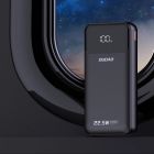 УМБ Dudao 20000mAh K15 Pro 22,5W PD USB-A,USB-C In/Out,with built-in USB-C/Lightning cables Black (6977196682430)