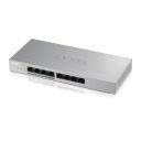 Коммутатор ZYXEL GS1200-8HP v2 (4xGE, 4xGE PoE, PoE 60W, металл, настольный, бесшумный, WebSmart) (GS1200-8HPV2-EU0101F)