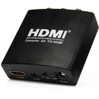 Конвертер PowerPlant HDCAV01 AV (3xRCA) - HDMI, чорний (CA911479)