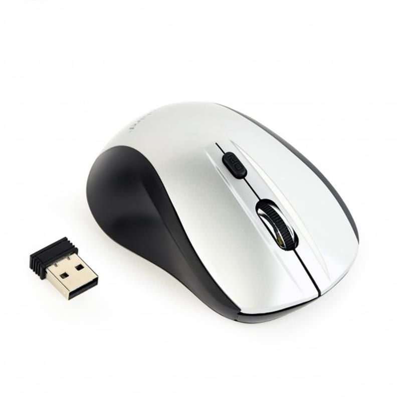 Миша бездротова Gembird Black/Silver (MUSW-4B-02-BS)