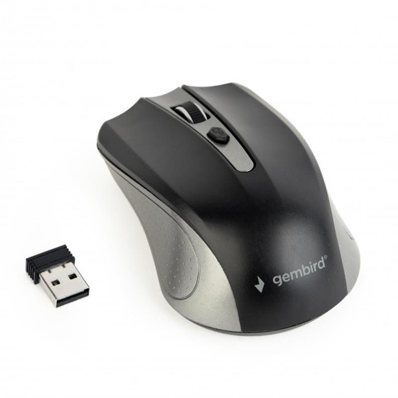 Мышь беспроводная Gembird Grey/Black (MUSW-4B-04-GB)