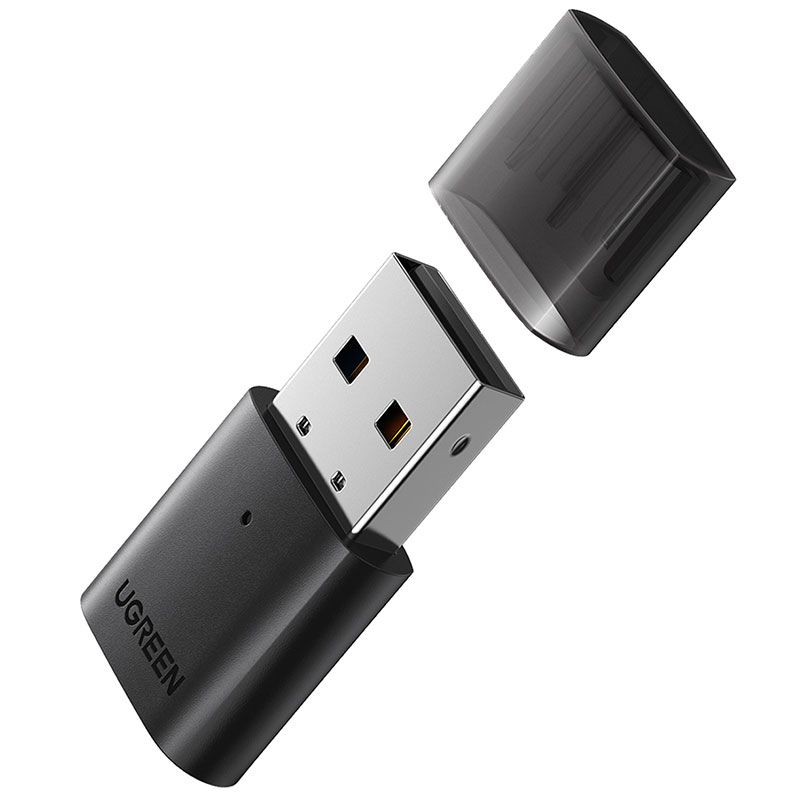 Адаптер Bluetooth 5.0 USB  RTL8761BUV CM390 UGREEN Black (80889)