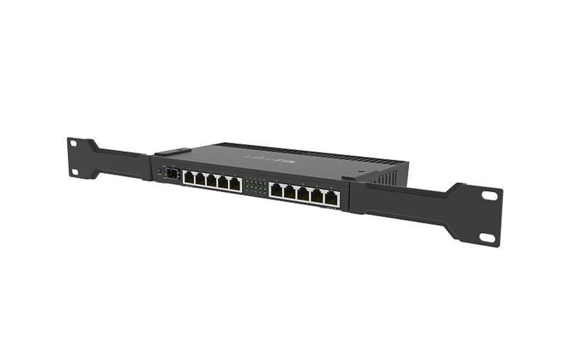 Маршрутизатор MikroTik (4x1.4 GHz/1Gb, 10x1GE, 1xSFP+) (RB4011iGS+RM)