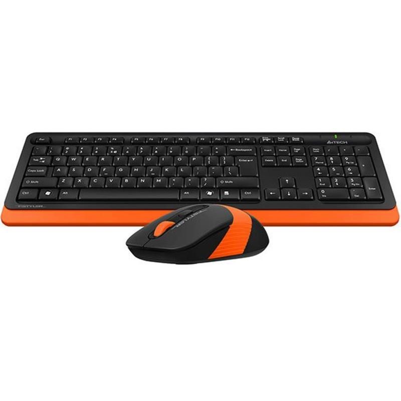 Комплект (клавиатура, мышь) беспроводной A4Tech Fstyler FG1010 Orange USB (FG1010 (Orange))