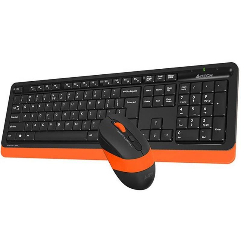 Комплект (клавиатура, мышь) беспроводной A4Tech Fstyler FG1010 Orange USB (FG1010 (Orange))