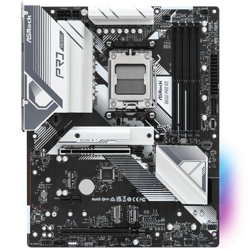 ASRock B650 PRO RS (AM5/B650, 4*DDR5, 3xPCIex16, HDMI/DP, 4xSATA,3xM.2, 2.5GLan, 7.1ch, ATX) (B650 PRO RS)