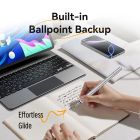 Стилус - ручка для ємнісних екранів 2-в-1 Stylus Pen Gray Aluminum Alloy Type Vention (KQMH0)