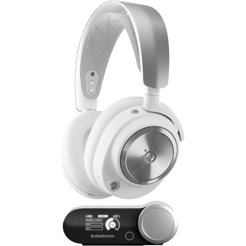 Ігрова гарнітура SteelSeries Arctis Nova Pro Wireless P White PC/PS/SW/MAC/MOB (61526)