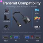 Адаптер Vention Flat HDMI - VGA (M/F), со звуком и питанием, 0.15 м, черный (42161)