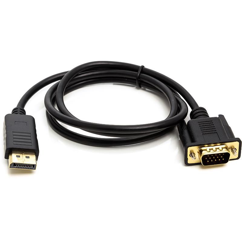 Кабель PowerPlant DisplayPort - VGA (M/M), 1 м (CA911882)