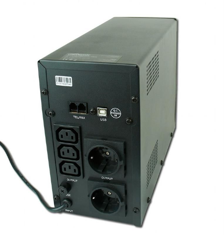 ИБП EnerGenie 1200VA, Line Int., AVR, 3xIEC+2xSchuko, USB, LCD, RJ11, металл (EG-UPS-033)