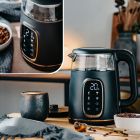 Електрочайник Adler AD 1305 black gold 1850-2200Вт/ 1.7л/ скло/ встановлення температури/ (AD1305BG)