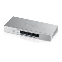 Коммутатор ZYXEL GS1200-5HP v2 (1xGE, 4хGE PoE, max 60W, металл, настольный, бесшумный, WebSmart) (GS1200-5HPV2-EU0101F)