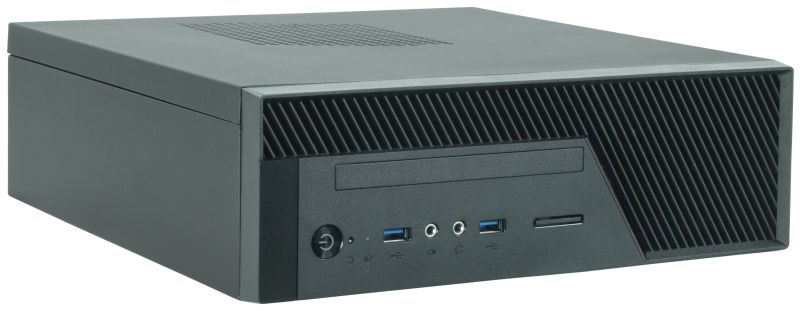 Корпус Chieftec UNI BU-12B miniITX, БЖ 300W, SLIM FF (BU-12B-300)