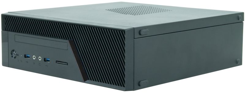 Корпус Chieftec UNI BU-12B miniITX, БЖ 300W, SLIM FF (BU-12B-300)