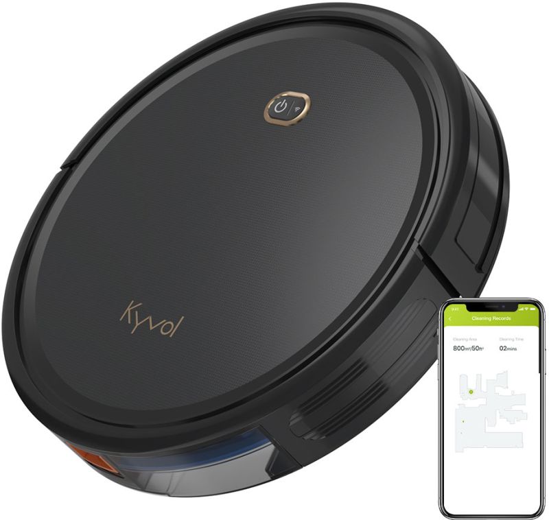 Робот пилосос Kyvol Cybovac D2 Random/500ml/2600 mA/1200 pa/Google Assistant, Amazon AlexaBlack (Kyvol D2)