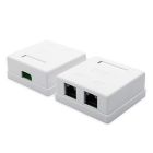 Розетка Atcom зовнішня UTP 5e 2-порти RJ45 (15254)