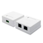 Розетка Atcom зовнішня UTP 5e 2-порти RJ45 (15254)