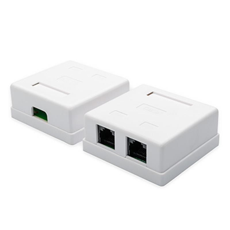 Розетка Atcom зовнішня UTP 5e 2-порти RJ45 (15254)