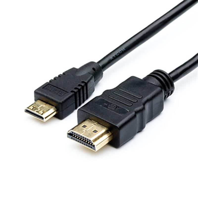Кабель Atcom HDMI - mini-HDMI (M/M), 1 м, Black Blister (6153)