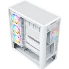 Корпус Modecom VOLCANO AQ500 ARGB MIDI FRONT LCD 6,2”, 4x120mm fans WHITE без БЖ ATX (MC-A-AQ500-4FA-W)