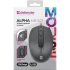 Мишка Defender Alpha MB-507, 3кн.,1000dpi, безшумна чорна (52507)