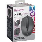 Мишка Defender Alpha MB-507, 3кн.,1000dpi, безшумна чорна (52507)
