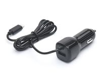 Автомобільний зарядний пристрій REAL-EL CA-17 (2USB, 2.1A) Black + кабель Lightning (EL123160010)